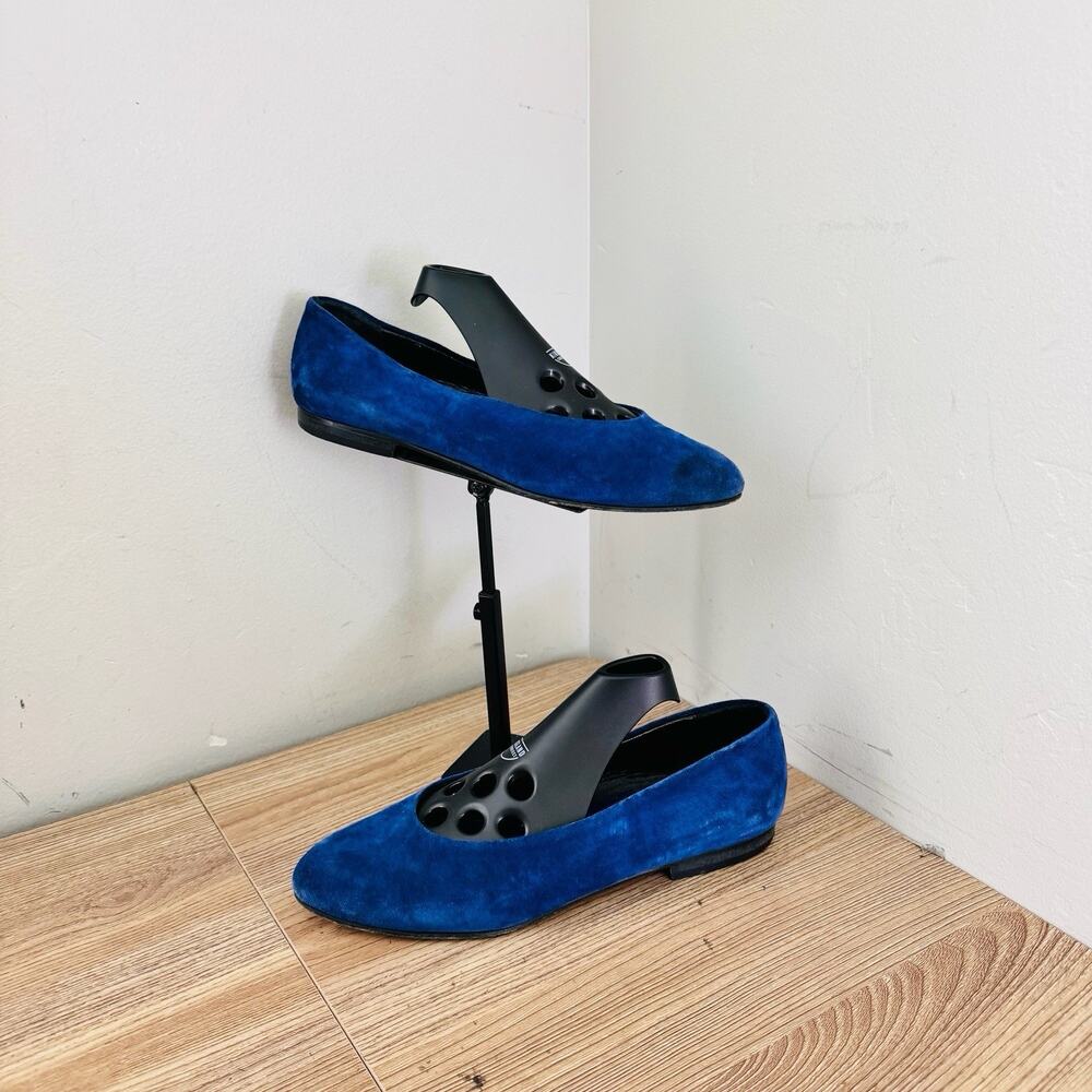 Laura Ashley Vintage Blue Suede Flats Women’s Size 7.5